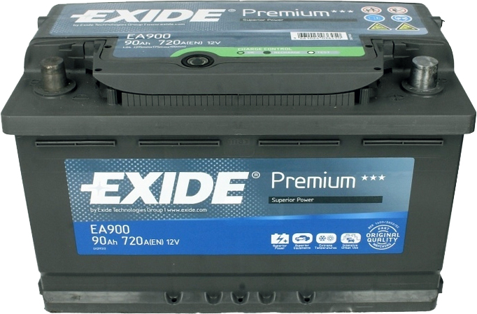 Автомобильный аккумулятор EXIDE PREMIUM EA900 90 Ач