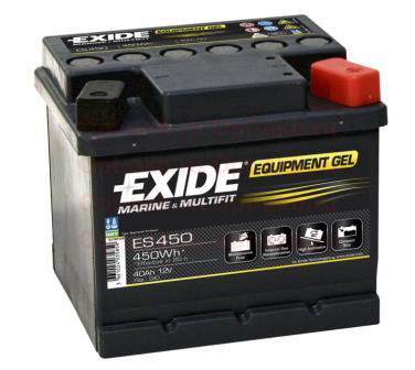 Аккумулятор лодочный EXIDE EQUIPMENT Gel ES 450