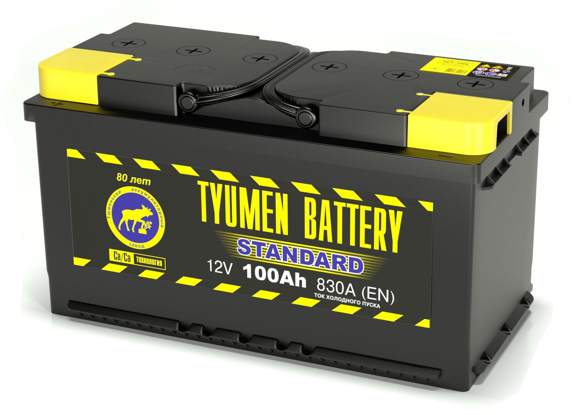 Аккумулятор автомобильный TYUMEN BATTERY STANDART 6СТ-100 Ач прям.