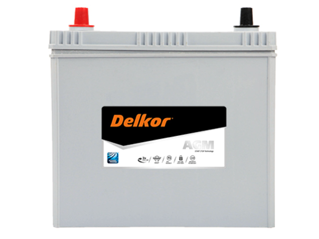 Аккумулятор автомобильный DELKOR AGM 46B24L 45 Ah 370 A (237х127х226) ОП