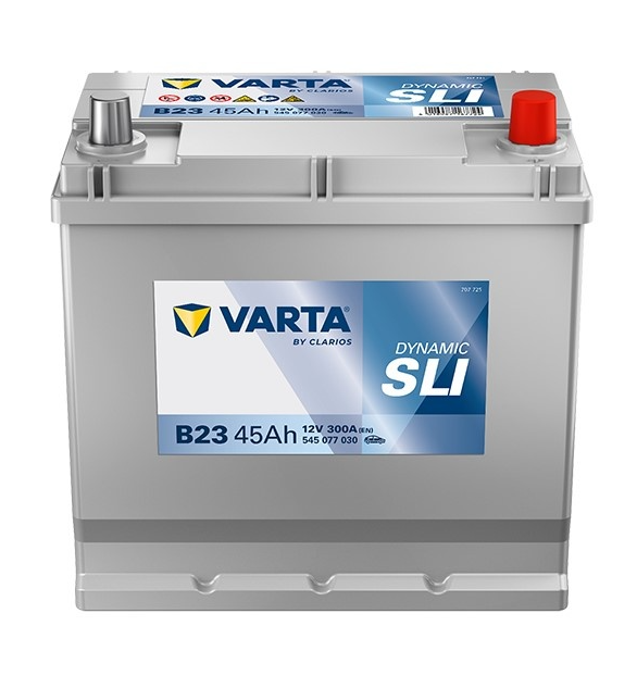 Аккумулятор автомобильный VARTA BLUE DYNAMIC B23 45.0 Ah 300 A 545 077 030 ОП (219х135х225)