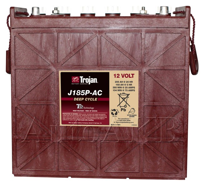Аккумулятор тяговый Trojan J185P-AC 12V (с жидким электролитом) 205 Ач