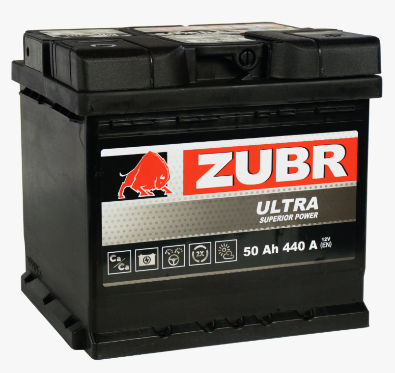 Автомобильный аккумулятор ZUBR Ultra 50.0 Ah 440 A ОП (206x175x190) L1
