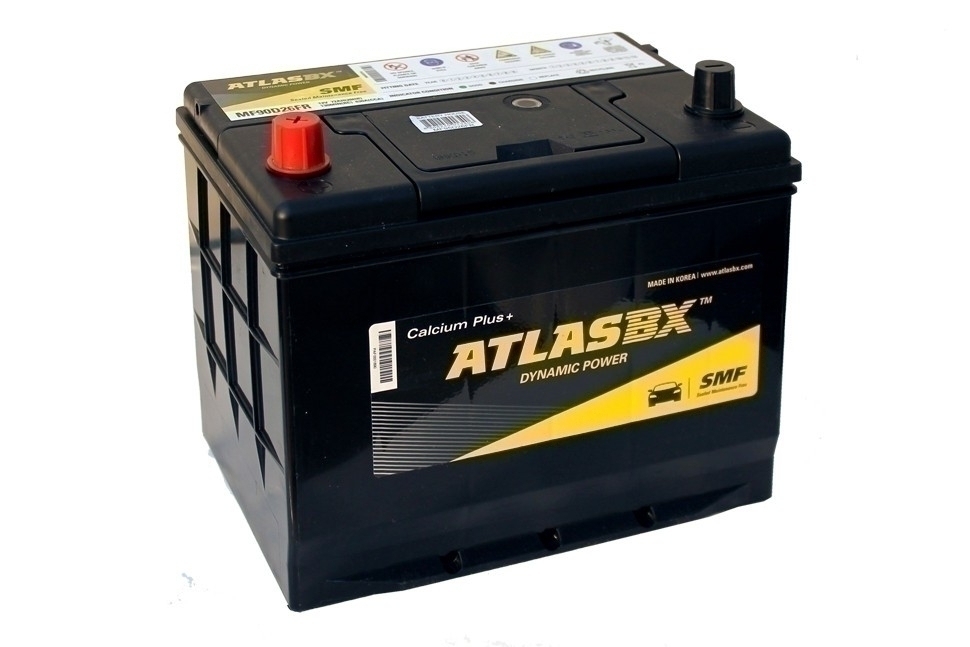 Аккумулятор автомобильный ATLAS AX SMF95D26FR 80.1 Ah 700 A ПП (261x172x220) D26FR