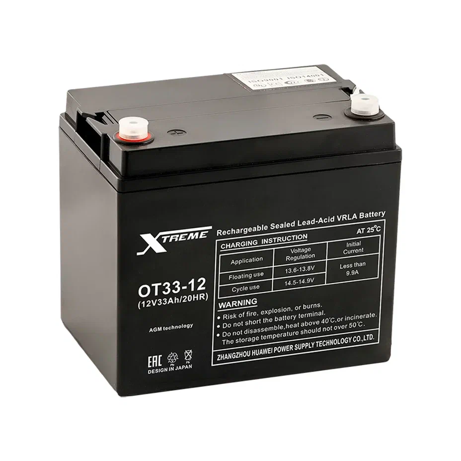 Аккумулятор ИБП Xtreme OT33-12 VRLA 12V 33Ah (194x132x170)