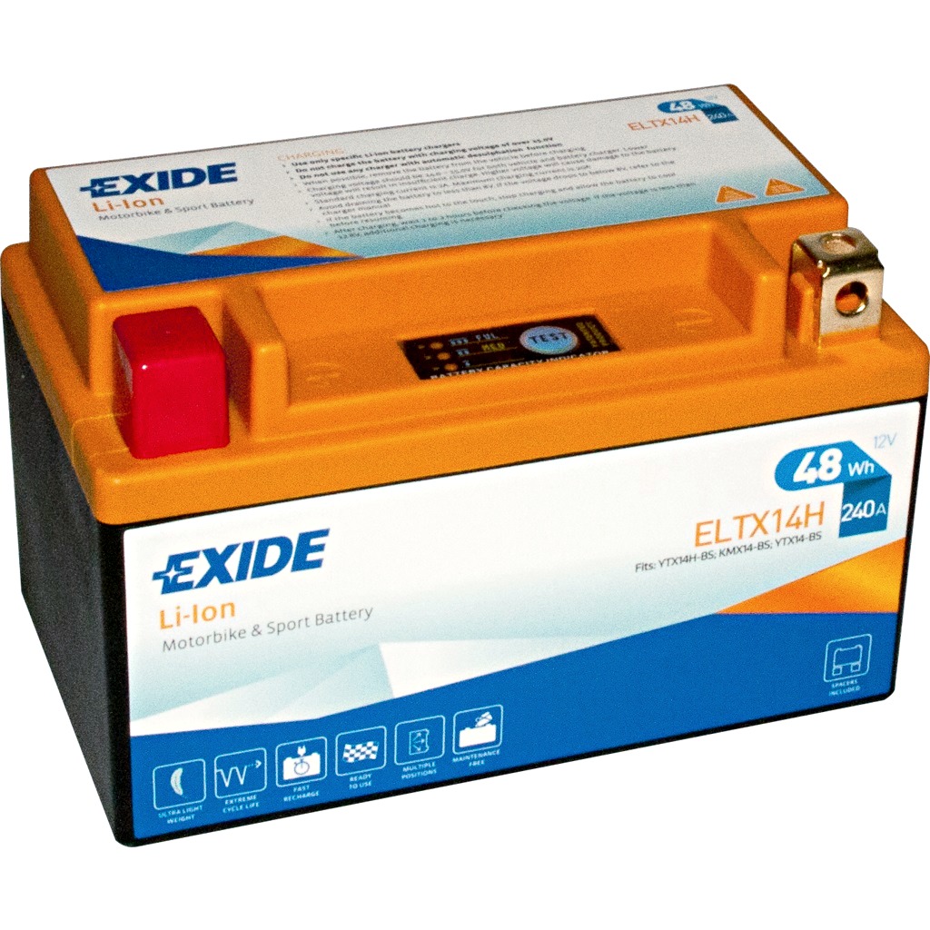 Аккумулятор мотоциклетный EXIDE LI-ION ELTX14H 4 Ач