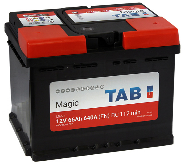 Аккумулятор автомобильный TAB Magic 56649 6СТ-66 Ач обр.