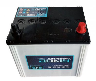 Аккумулятор автомобильный AOKLY EFB Q85L 70А.ч 700А ОП (230x172x221) D23L