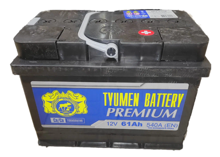 Аккумулятор автомобильный TYUMEN BATTERY PREMIUM 6СТ-61 Ач обр. (низкий)