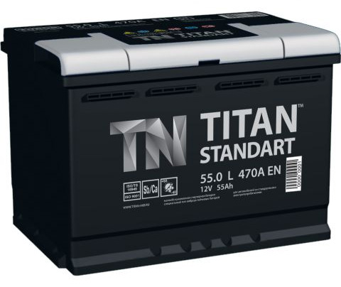 Аккумулятор автомобильный Titan Standart 6СТ-62 Ач обр.