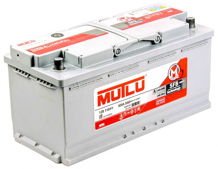 Аккумулятор Mutlu SFB M2 6СТ-110 Ач обр.