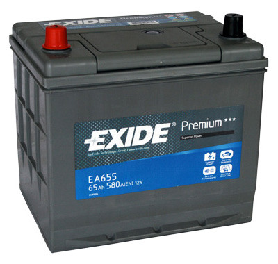 Аккумулятор автомобильный Exide Premium EA 655 6СТ-65 Ач прям. (75D23R)