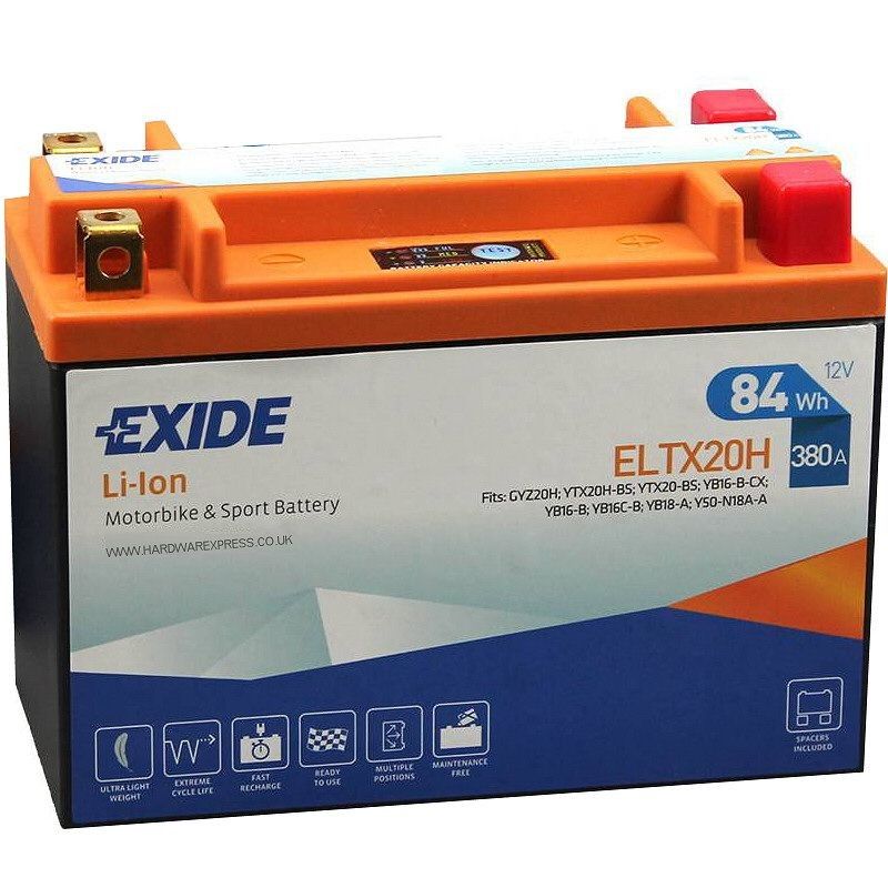 Аккумулятор мотоциклетный EXIDE LI-ION ELTX20H 7 Ач