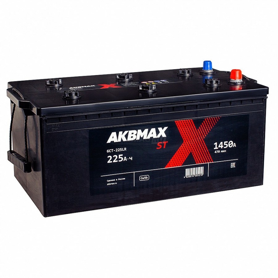 Аккумулятор автомобильный AKBMAX ST 225 euro 1450A ОП 518x278x242