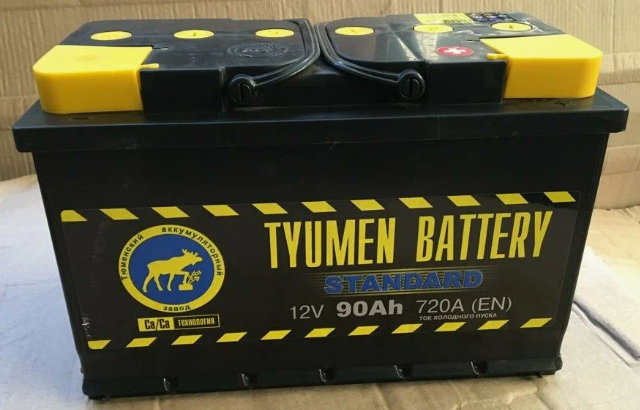 Аккумулятор автомобильный TYUMEN BATTERY STANDARD 6СТ-90 Ач обр.