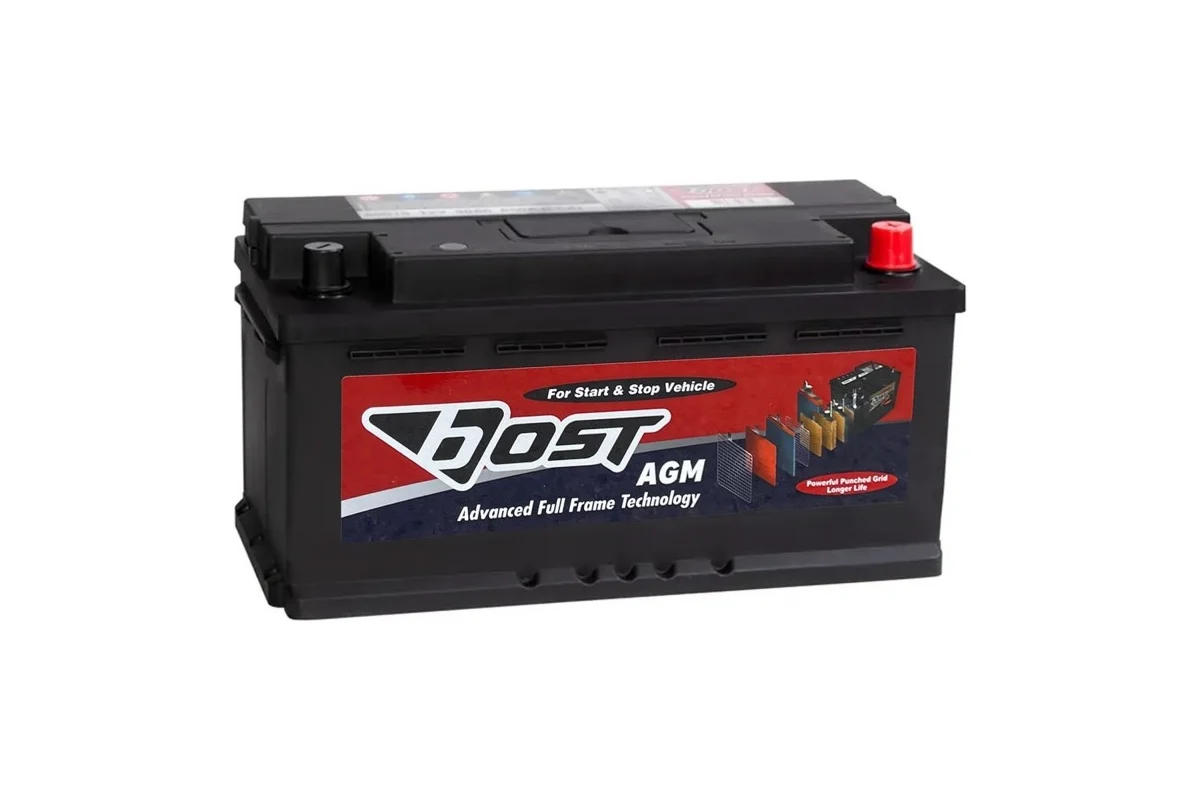 Аккумулятор автомобильный BOST AGM 100 (100R 880A 353x175x190) ОП