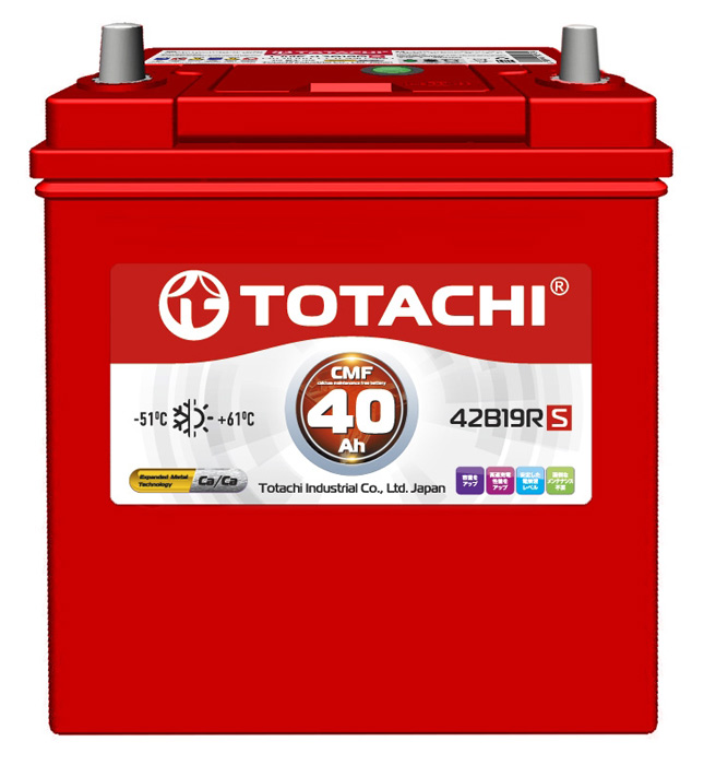 Аккумулятор автомобильный Totachi CMF 42B19RS 6СТ-40 прям.