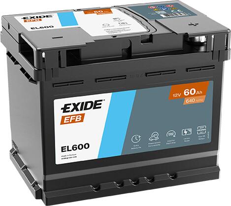 Аккумулятор автомобильный Exide EFB EL600 6СТ-60 Ач обр. (Start-Stop)