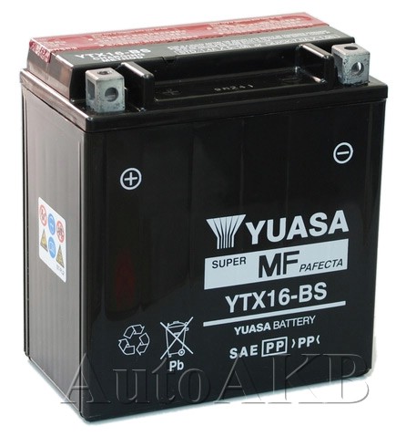 Аккумулятор мото YUASA YTX16-BS 14 Ач