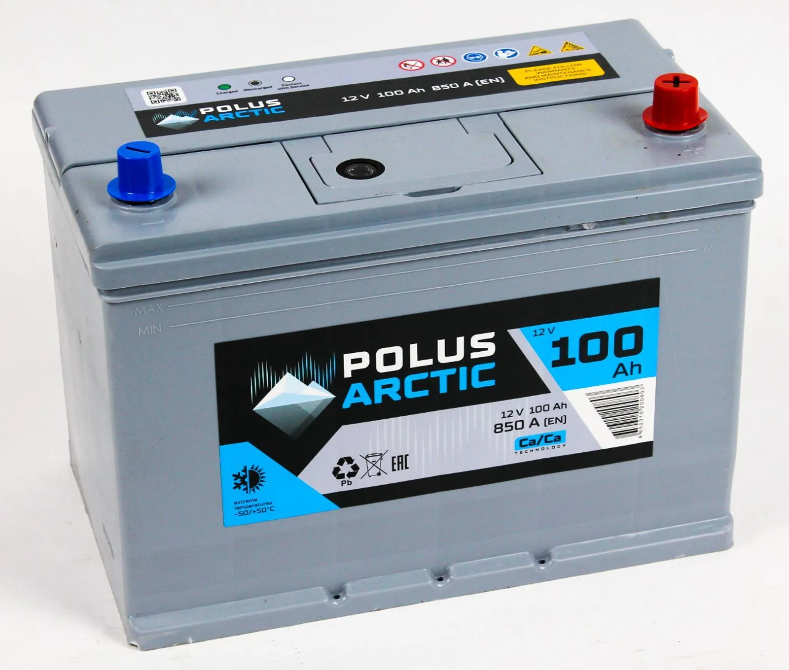 Аккумулятор автомобильный POLUS ARCTIC 6СТ-100 а.ч 850А (303x170x225) (100D31L) D31L