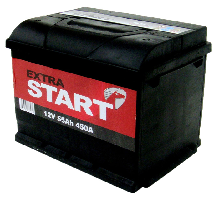 Аккумулятор автомобильный Extra Start 6СТ-55 Ач обр.
