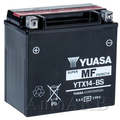 Аккумулятор мото YUASA YTX14-BS 12 Ач