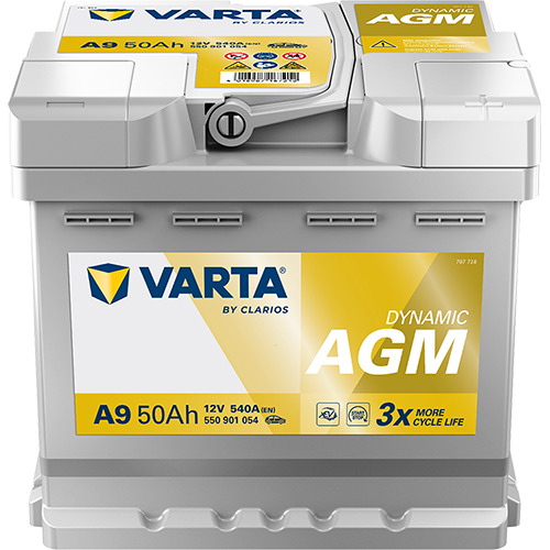 Аккумулятор автомобильный Varta Dynamic AGM A9 6СТ-50 Ач ОП.