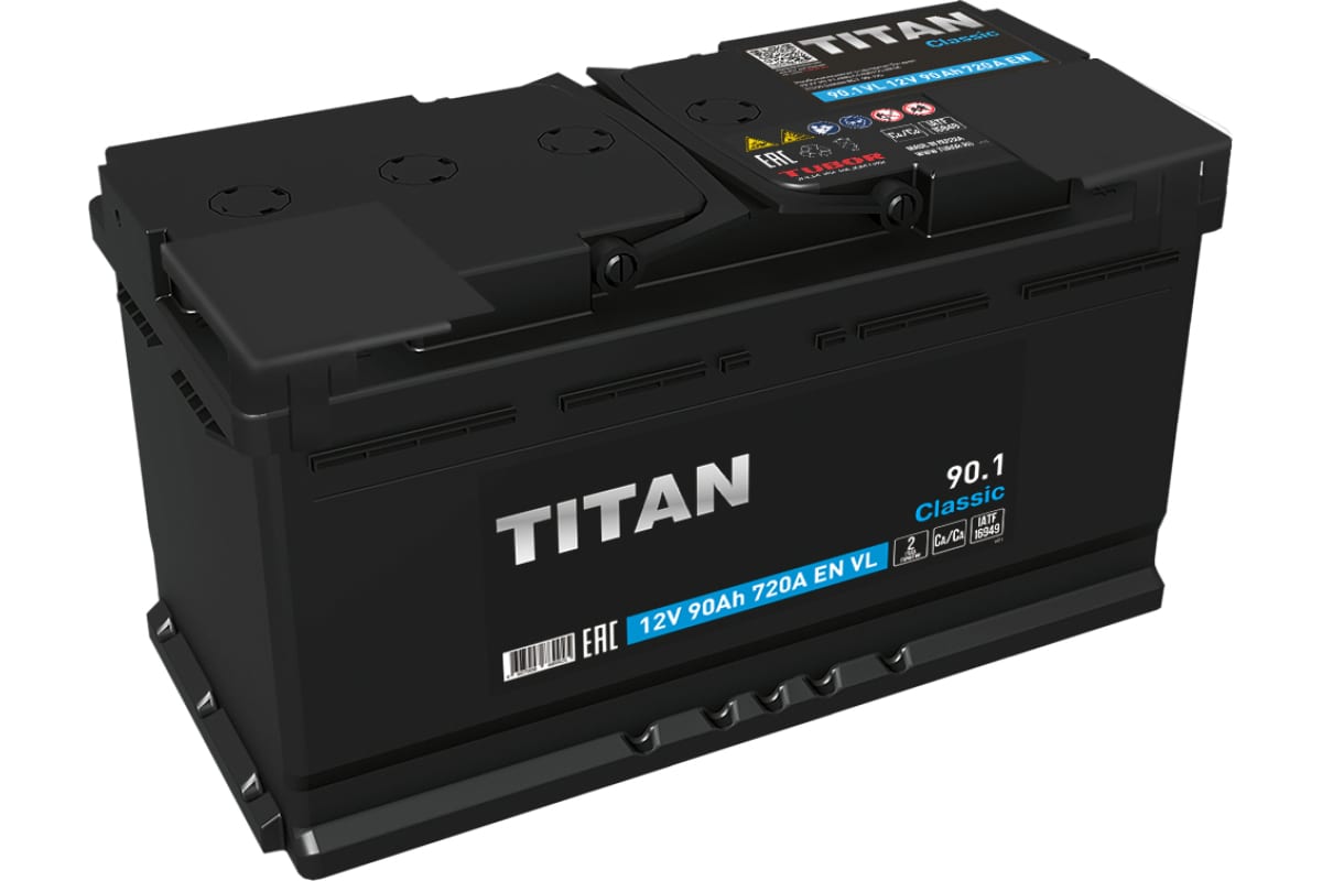 Аккумулятор TITAN Classic L5 90 А/ч EN720 А ОП