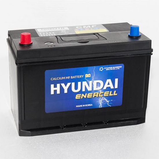 Аккумулятор автомобильный Hyundai 105D31R 6СТ-90 Ач прям.