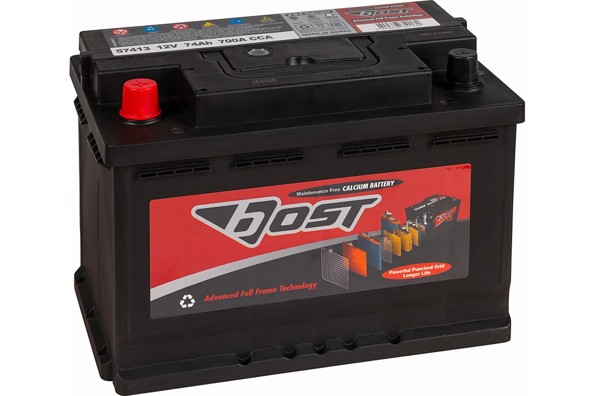 Аккумулятор автомобильный BOST 57413 (74L 700A 276x175x190) ПП