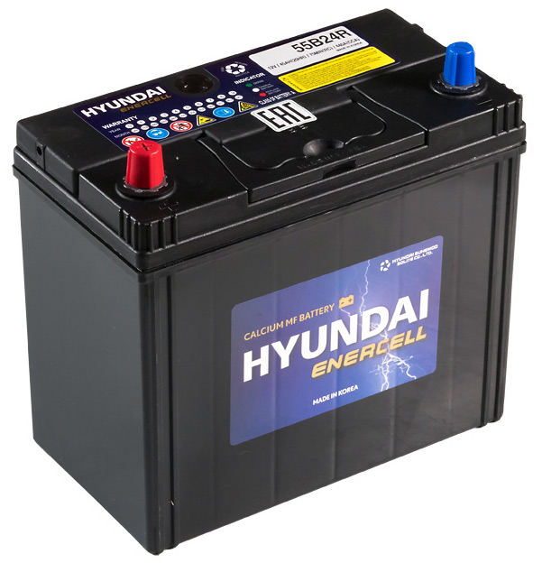 Аккумулятор автомобильный Hyundai CMF 55B24R 6СТ-45 Ач прям.