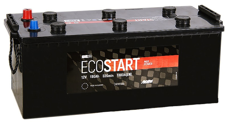 Аккумулятор грузовой Ecostart 6СТ-190 Ач обр.