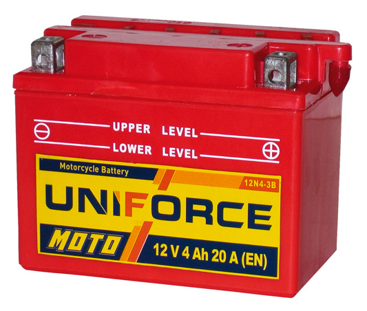 Аккумулятор для мотоцикла Uniforce Moto 504011 (12N3-3B) 3 Ач