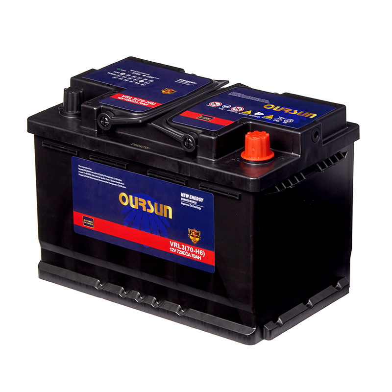 Аккумулятор автомобильный OURSUN AGM VRL3 (70-H6) 70Ah 720A ОП (278х175х190) L3