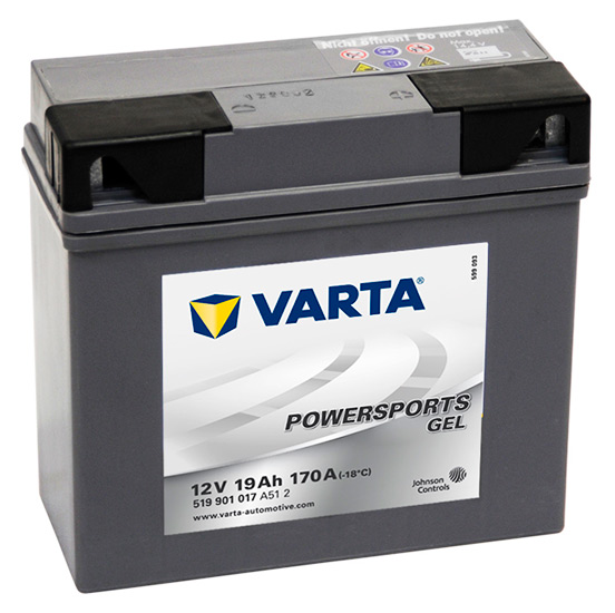 Аккумулятор мото Varta Powersports Gel 519 901 017 19 Ач