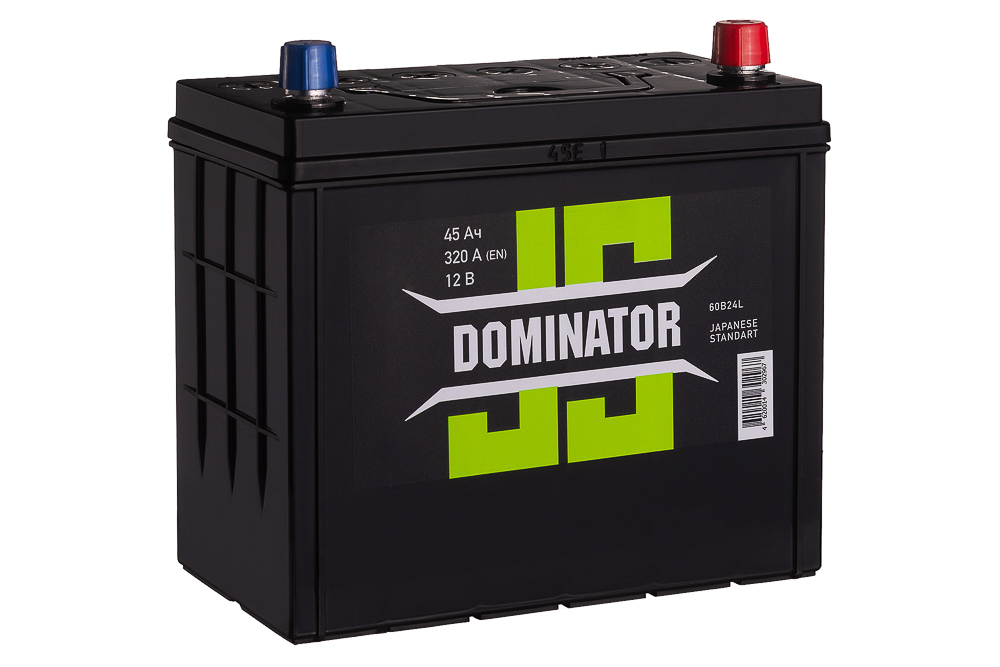 Аккумулятор автомобильный DOMINATOR JIS 6СТ-45 Ач обр. 60B24L (арт.545315062)