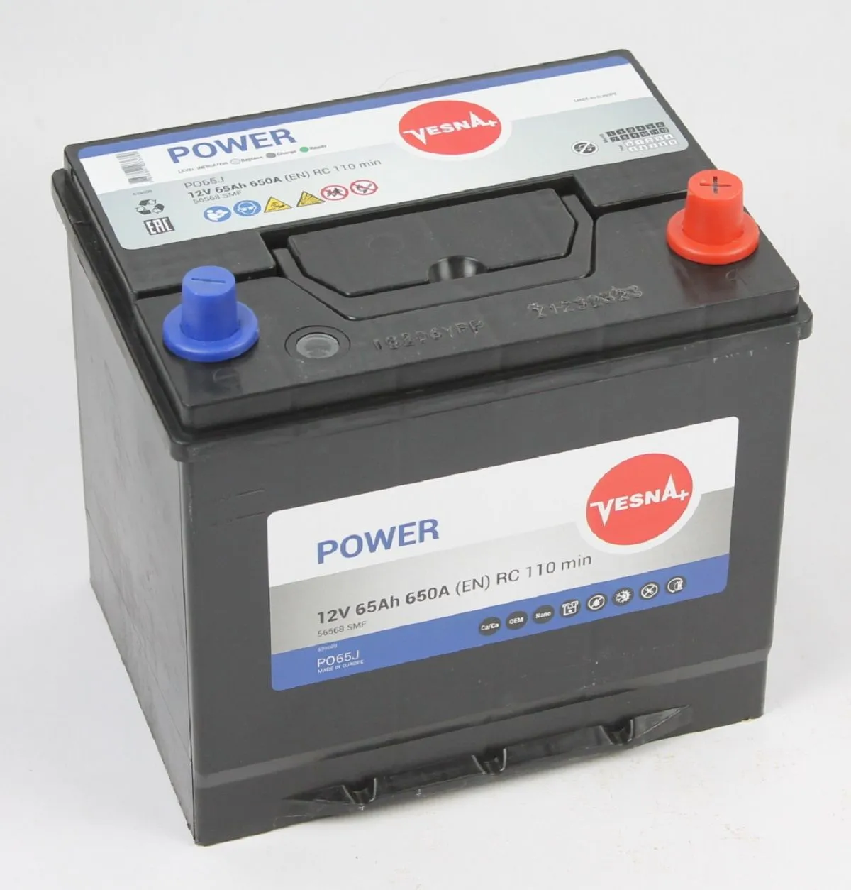 Аккумулятор автомобильный VESNA Power 56568 65Ah 650A  ОП (230х173х225)	D23L