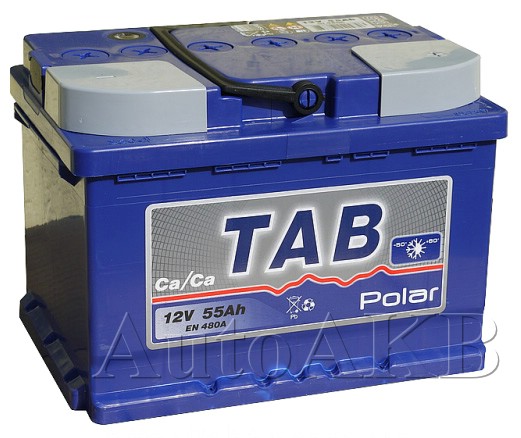 Аккумулятор автомобильный TAB Polar 55559 6СТ-55 Ач обр. (низкий)