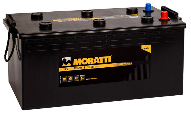 Аккумулятор грузовой Moratti 6СТ-225 Ач обр.