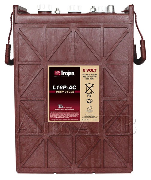 Аккумулятор тяговый Trojan L16P-AC 6V (с жидким электролитом) 420 Ач