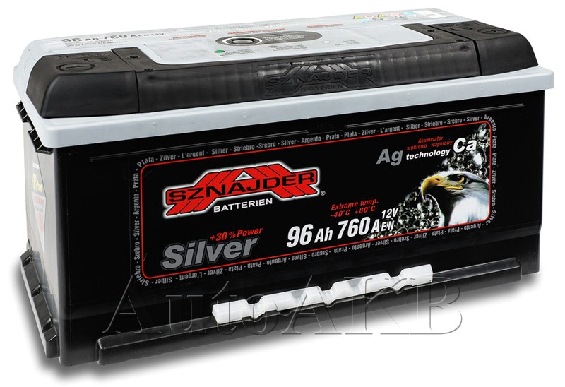 Аккумулятор автомобильный SZNAJDER Silver 596 25 6СТ-96 Ач обр. (низкий)