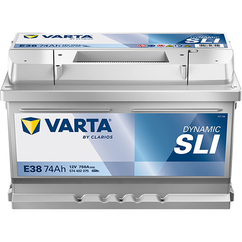 Аккумулятор автомобильный Varta Dynamic SLI E38 6СТ-74 Ач обр.LB3