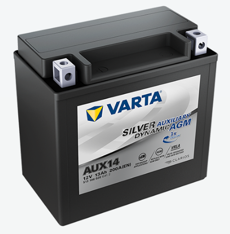 Аккумулятор мото Varta Silver Dynamic Auxiliary 513 106 020 AUX14 13Ah 200A (150x87x146)