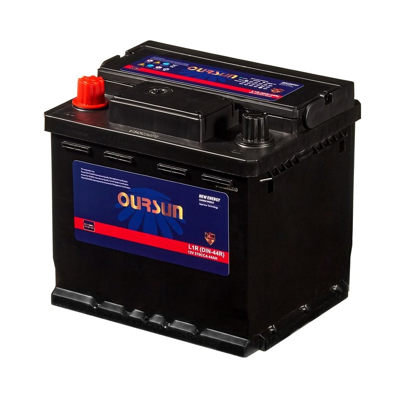 Аккумулятор автомобильный OURSUN DIN 44Ah 370A ПП (207х175х190) L1