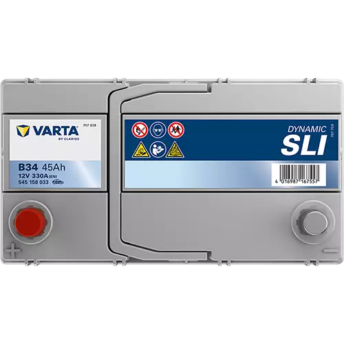 Аккумулятор автомобильный Varta Dynamic SLI B34 6СТ-45 Ач прям. (55B24RS)