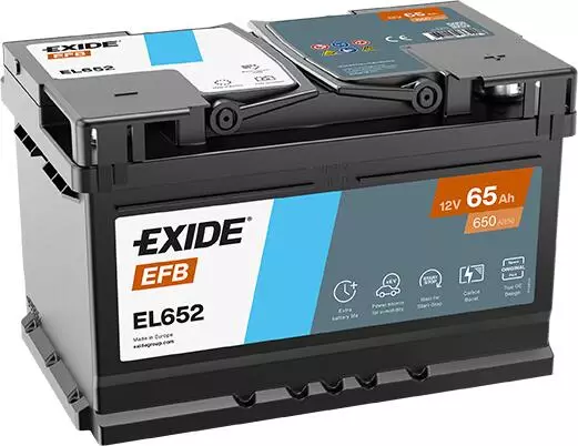 Автомобильный аккумулятор EXIDE EFB EL652 65 Ач