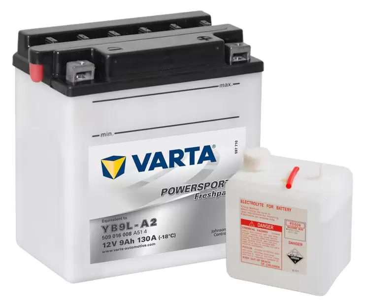 Аккумулятор мото Varta Freshpack 509016008 (YB9L-A2) 9 Ач