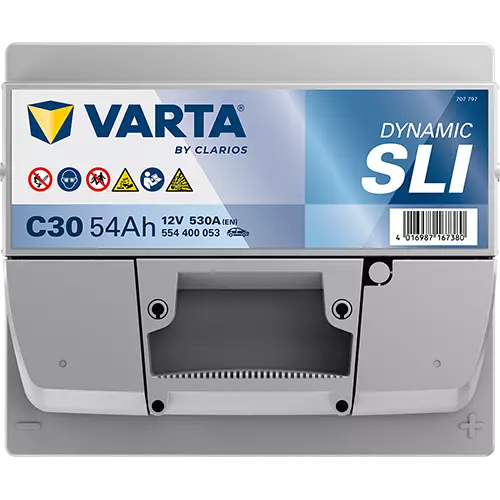 Аккумулятор автомобильный Varta Dynamic SLI C30 6СТ-54 Ач обр.