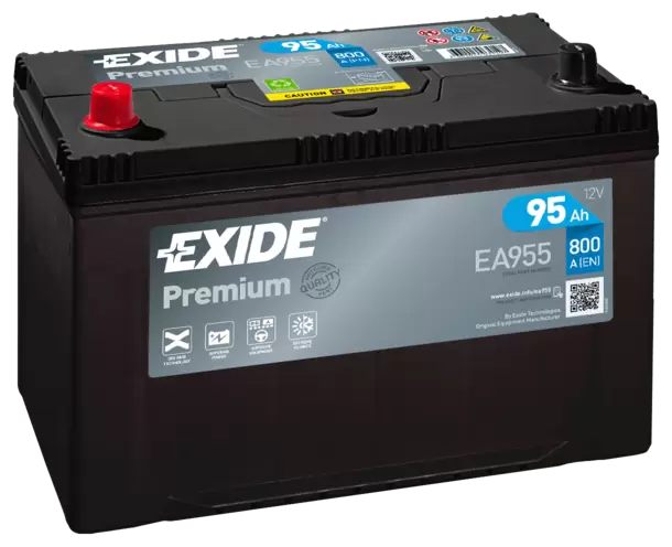 Аккумулятор автомобильный Exide Premium EA 955 6СТ-95 Ач пп