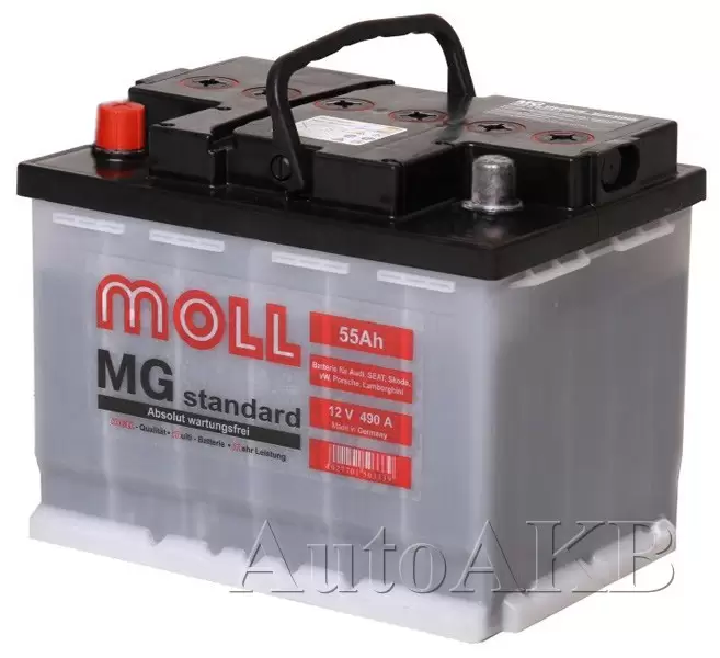 Аккумулятор автомобильный Moll MG Standard 6СТ-55 Ач прям.